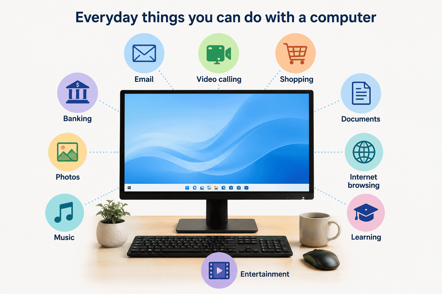 Everyday uses of a computer image