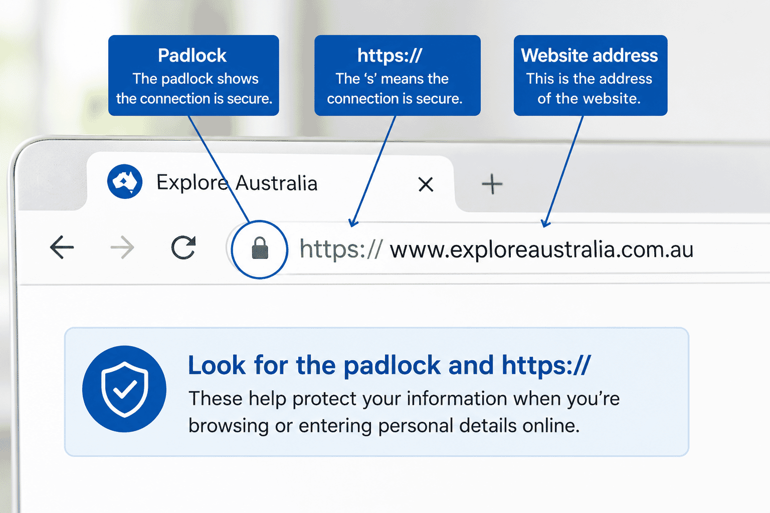 Browser address bar showing a secure website padlock icon.